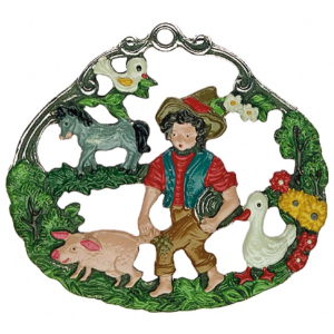 Zinnfigur M&auml;rchen Hans im Gl&uuml;ck