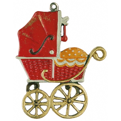 Zinnfigur Kinderwagen